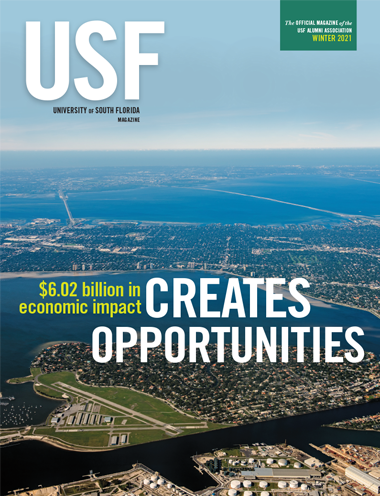 Cover of the Winter 2021 ֱ Magazine focusing on the $6.02 billion in economic impact.