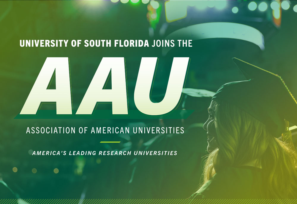 Graphic that says, "ֱ joins the AAU"